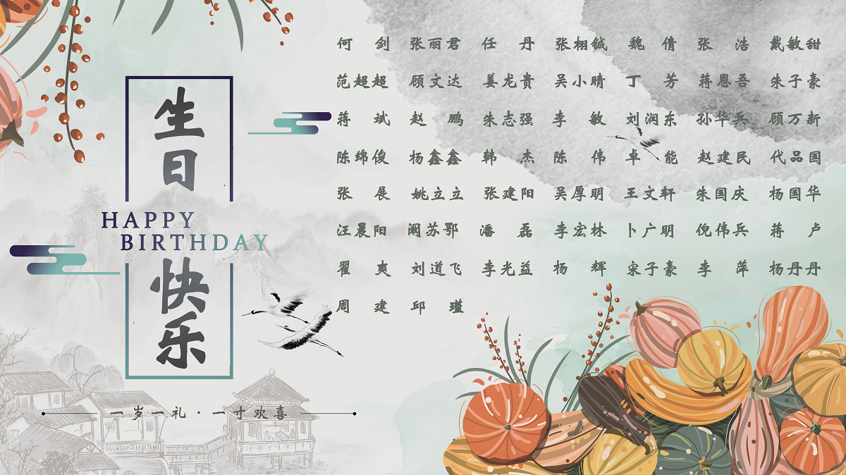 【生日祝?！抗ё?0月生日的員工生日快樂！